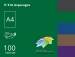 Кольоровий папір Spectra Color А4 (темні) 80 г/м2 - 100 аркушів