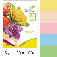 Набір кольорового паперу Spectra Color (пастель IT 82T) для принтера та ксероксу А4 80 г/м2 – 100 аркушів