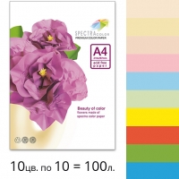 Набір щільного кольорового паперу Spectra Color (супер мікс IT 85B) А4 160 г/м2 - 100 арк.