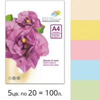 Набір щільного кольорового паперу Spectra Color (пастель IT 82M) А4 160 г/м2 - 100 арк.