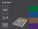 Кольоровий папір Spectra Color А4 (чорний) 80г/м2 - 500 аркушів