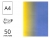 Кольоровий папір Crystal А4 80 г/м2 (жовто-блакитний) - 50 арк.