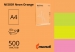 Кольоровий папір А4 80г/м2 (неон) Maestro Color - 500 аркушів