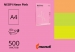 Кольоровий папір А4 80г/м2 (неон) Maestro Color - 500 аркушів