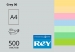 Кольоровий папір REY Adagio А4 (середні тони) 80 г/м2 - 500 аркушів