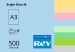 Кольоровий папір REY Adagio А3 (середні тони) 80 г/м2 - 500 аркушів