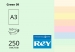 Кольоровий папір REY Adagio А3 (пастель) 160 г/м2 - 250 аркушів