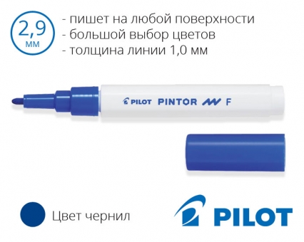 Незмивні маркери для малювання Pilot Pintor SW-PT-F (товщина лінії 1,0 мм)
