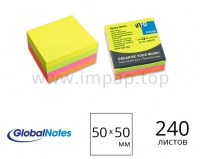 Папір для нотаток з липким шаром Global Notes 50x50 мм - 240 аркушів