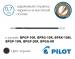 Стрижень до автоматичних кулькових ручок Pilot BPGP, BPRG, BPRK, BPGG (чорний, синій) - діаметр кульки 0,7мм