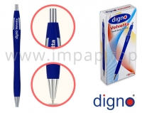 Ручка кулькова масляна автоматична (чорна, синя) DIGNO VELVETTA