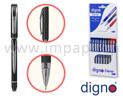 Ручка кулькова зі змінним стрижнем DIGNO CLEVER FOPC (масляна основа чорнила)