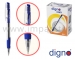 Ручка кулькова автоматична масляна DIGNO COMFY TROP (синя, чорна, червона, зелена, червона)
