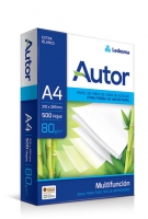 Папір офісний А4 80 г/м2 Autor (Ledesma) - 500 аркушів