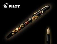 Ручка подарункова пухова Pilot NAMIKI Tradition Flower Basket із золотим пером (FN-5M-HA-M-BL)